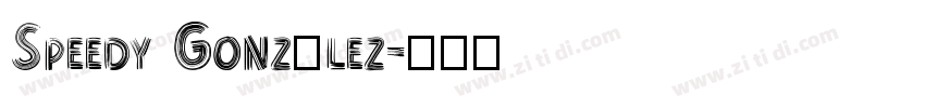 Speedy González字体转换 Speedy González字体转换